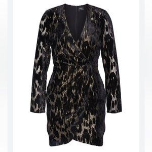 Bardot Ariela Mini Dress in Lurex Leo